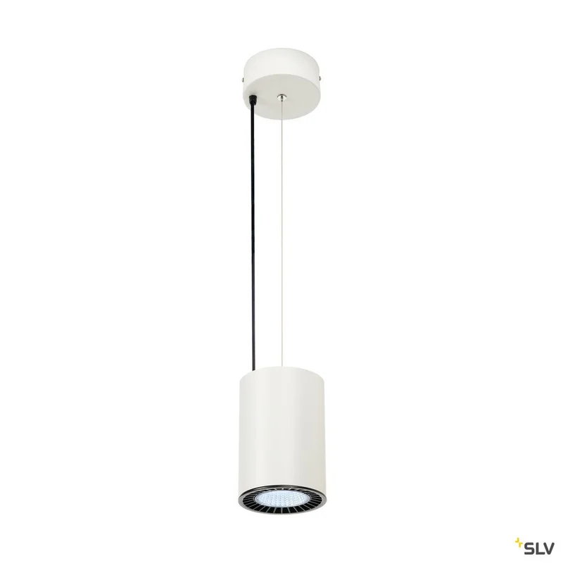 SLV SUPROS PD Pendelleuchte, rund, weiß, 4000lm 4000K SLM LED, 60° Reflektor