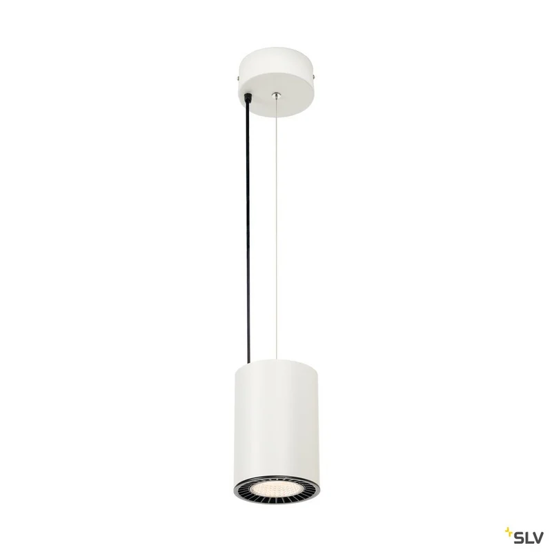 SLV SUPROS PD Pendelleuchte, rund, weiß, 4000lm 3000K SLM LED, 60° Reflektor