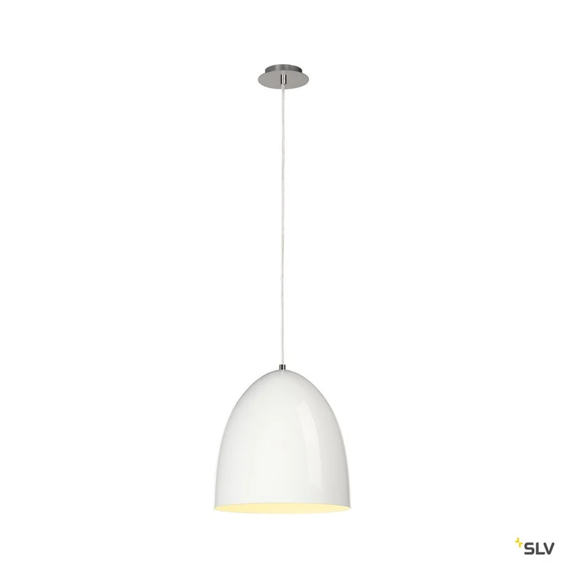 SLV PARA CONE 30 Pendelleuchte, rund, weiss, E27, max. 60W