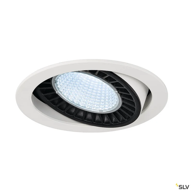 SLV SUPROS DL Deckeneinbauleuchte, rund, weiß, 4000lm, 4000K SLM LED, 60° Reflektor
