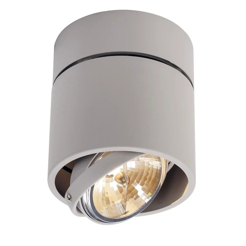 SLV KARDAMOD SURFACE ROUND QRB SINGLE Deckenleuchte, rund, silbergrau, max. 50W