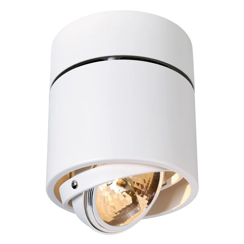 SLV KARDAMOD SURFACE ROUND QRB SINGLE Deckenleuchte, rund, weiss, max. 50W