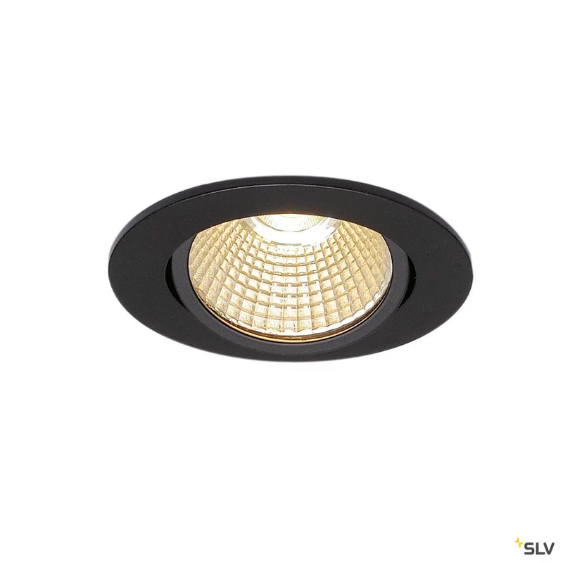 SLV NEW TRIA 68 LED DL ROUND Set, mattschwarz, 9W, 38°, 3000K, inkl. Treiber