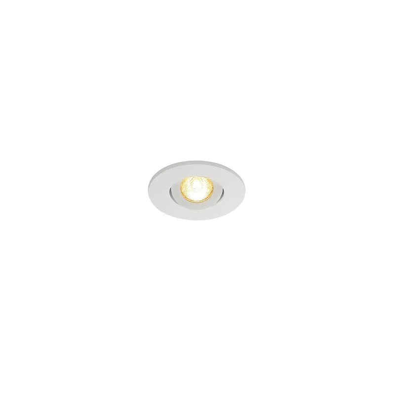 SLV NEW TRIA MINI DL ROUND Downlight, mattweiss, 30°, 3000K, inkl. MI-Stecker,Clipf.