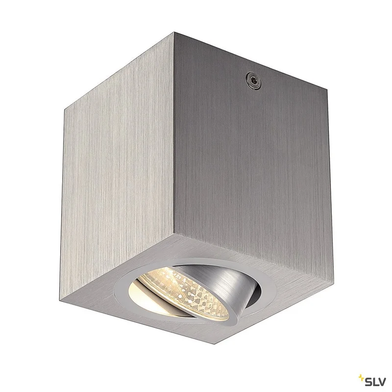 SLV TRILEDO SQUARE CL Aufbau- downlight, alu-brushed, LED, 6W, 38°, 3000K, inkl. Treiber