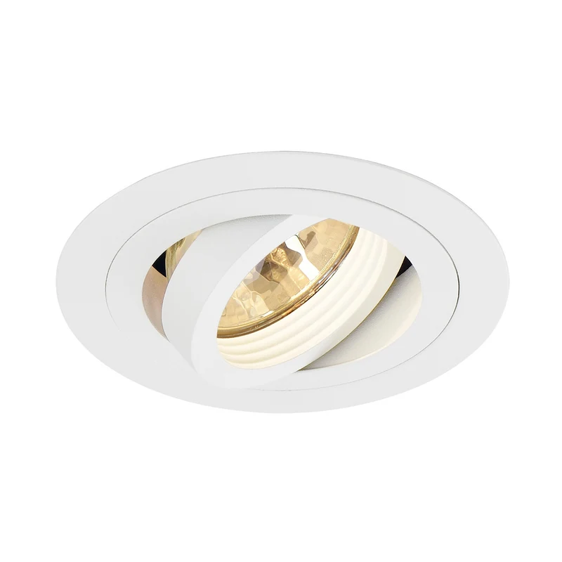 SLV NEW TRIA MR16 ROUND Downlight, mattweiss, max. 50W, inkl. Clipfedern
