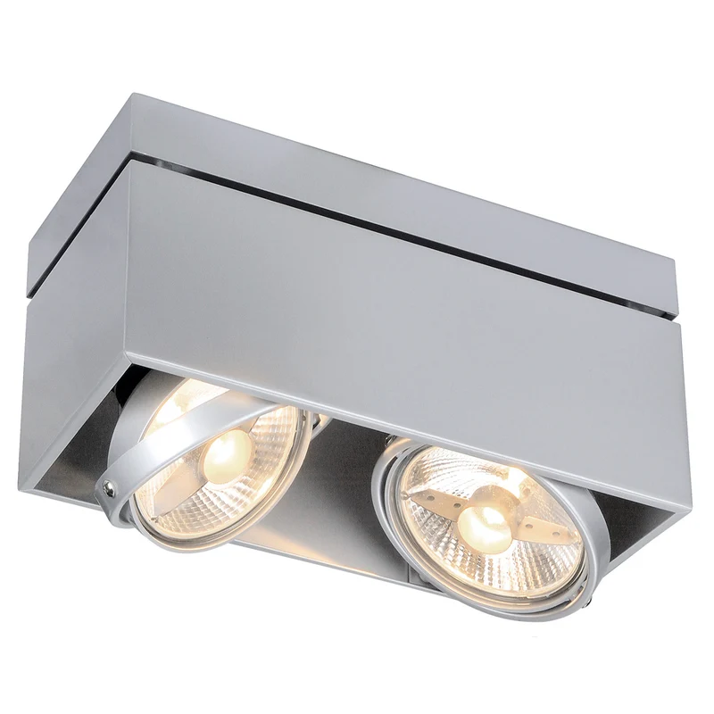 SLV Deckenleuchte KARDAMOD SUR ES111 eckig gr 2xGU10 2x75W