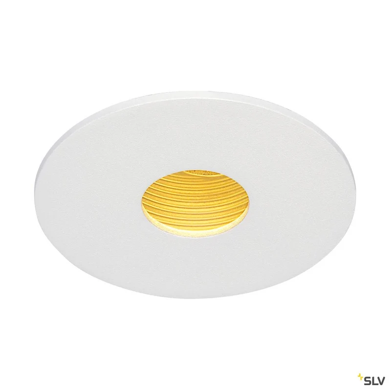 SLV H-LIGHT ROUND HOLE, mattweiss, 12W, 20°, 2700K, inkl. Treiber, Clipfeder
