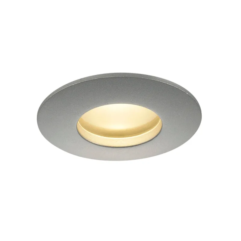 SLV OUT 65 LED DL ROUND Set Down- light, silbergrau, 9W, 38°, 3000K, inkl. Treiber