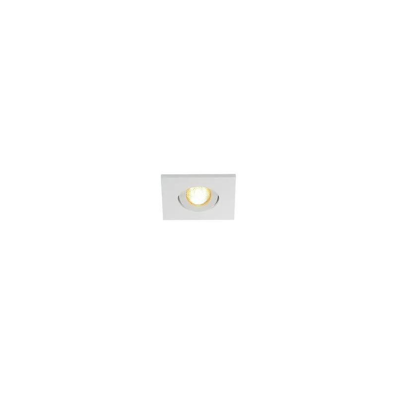 SLV NEW TRIA MINI DL SQUARE Set, mattweiss, 30°, 3000K, inkl. MI-Stecker, Clipfedern
