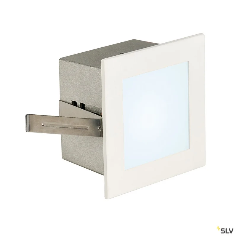 SLV FRAME BASIC LED Einbauleuchte, eckig, mattweiss, neutral- weisse LED