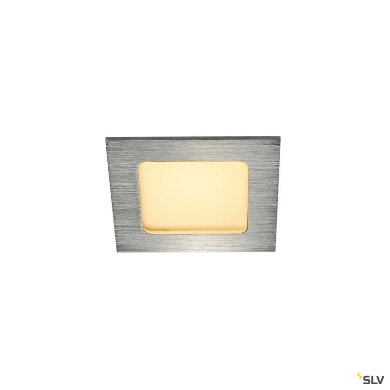 SLV FRAME BASIC, LED Set, Down- light, alu brushed, 6W, 3000K, inkl. Treiber