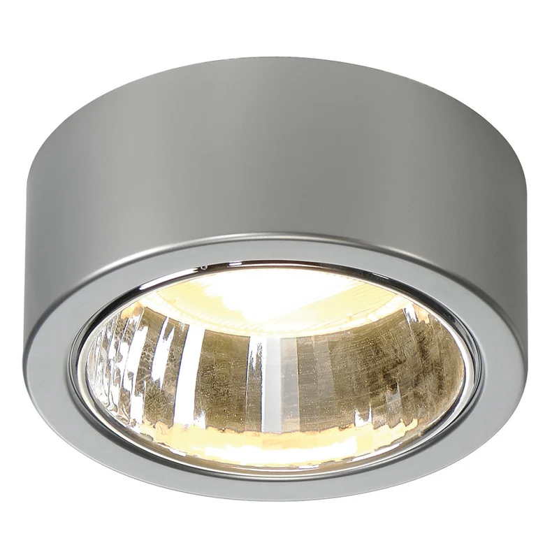 SLV Deckenleuchte, CL 101 GX53, rund, silbergrau, max. 11W