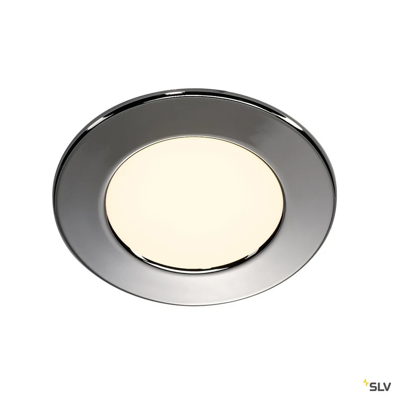 SLV Downlight DL 126 LED, rund, chrom, 3W LED, 2700K
