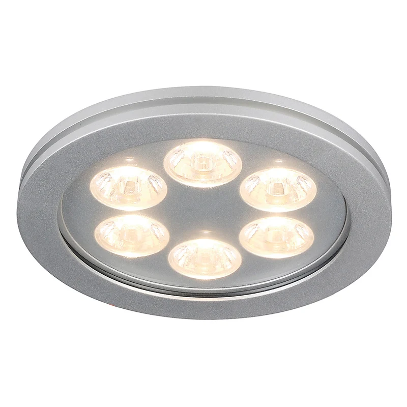 SLV EYEDOWN LED 6x1W Downlight, rund, alu, warm- weiss, 3000K