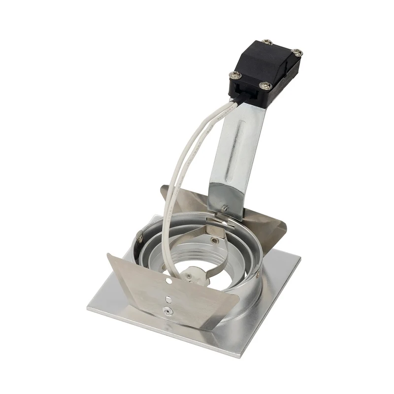 SLV NEW TRIA I MR16 Downlight, eckig, alu brushed, max. 50W, inkl. Blattfedern