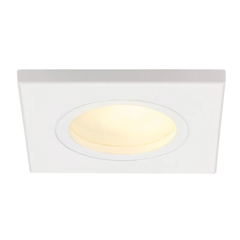 SLV DOLIX OUT GU10 SQUARE Downlight, weiss, max. 35W