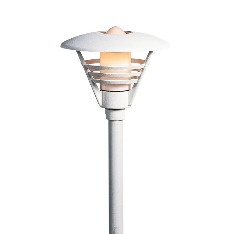 Konstsmide Gartenleuchte Gemini matt weiss, opales Glas