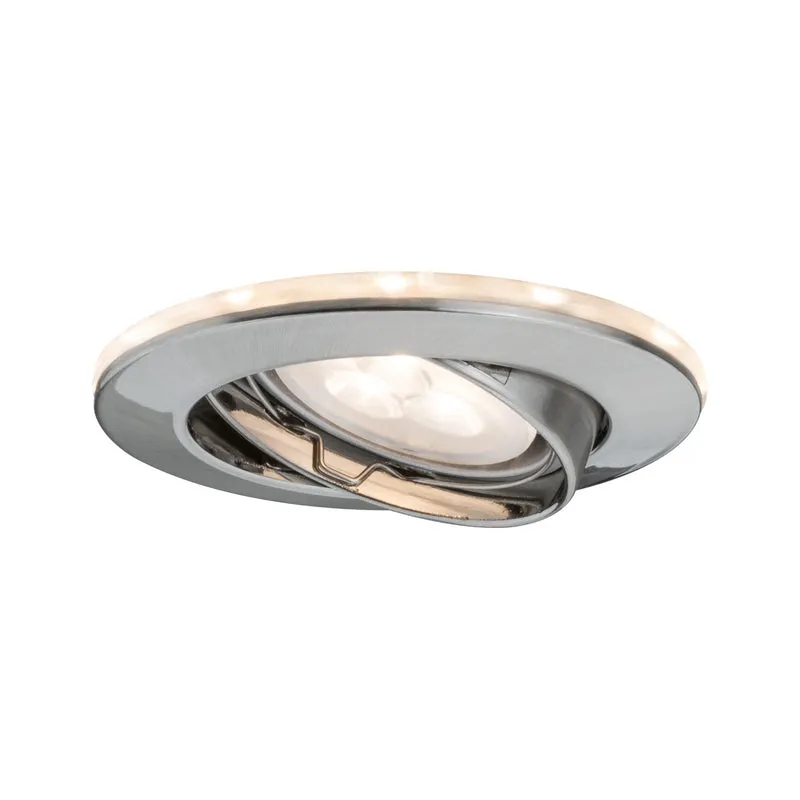 Paulmann Star EBL Set schwenkb m. LED Ring Shine 2700K 3x4,5W 230V GU10/1W Eisen geb.