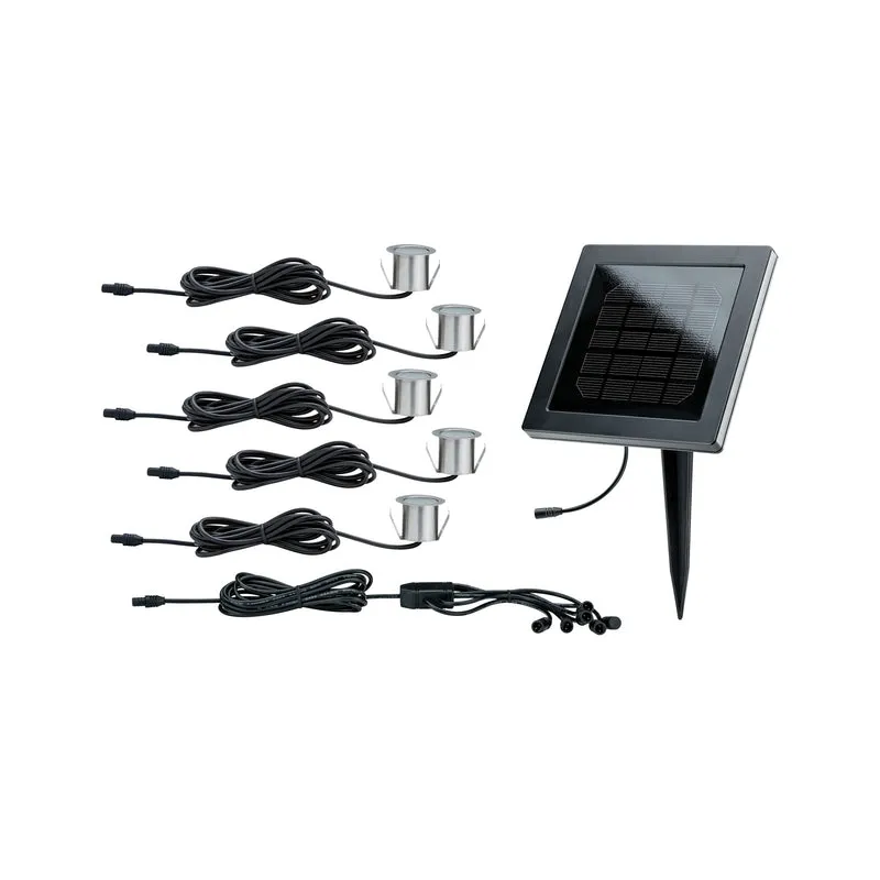 Paulmann Special Solarmodul Set MiniSol Boden EBL IP67 5x0,2W 12V Eds/Schwarz Eds/Kst