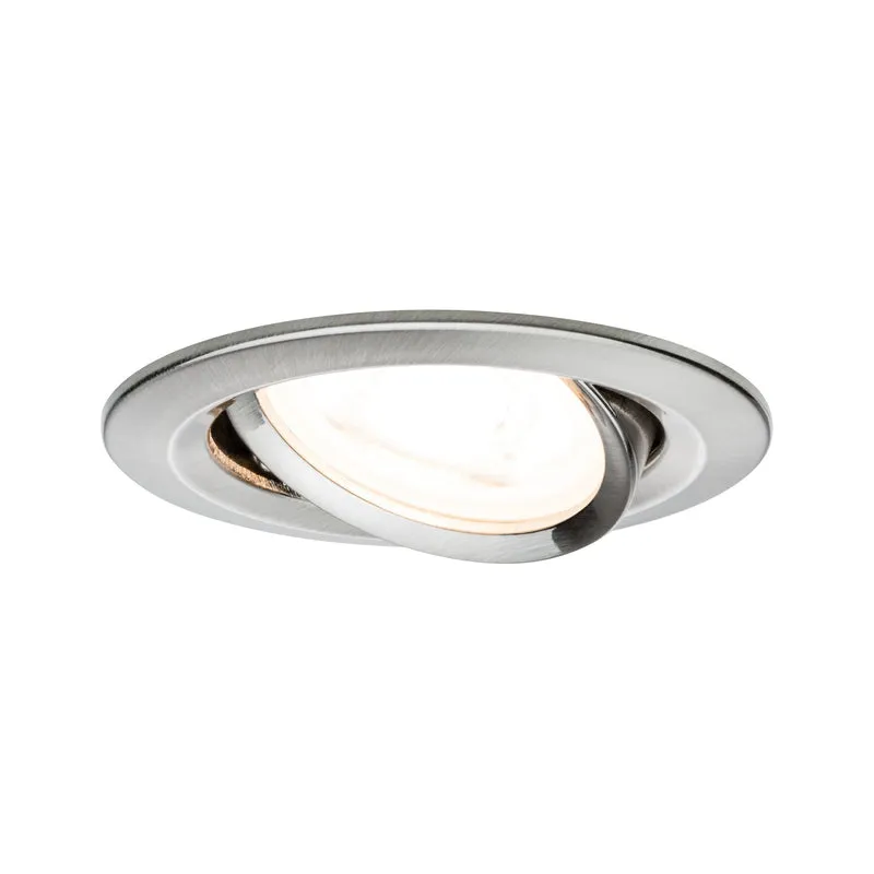 Paulmann Premium EBL Set Nova rund schwb dim LED 3x7W 230V GU10 51mm Eisen geb/Alu Zink