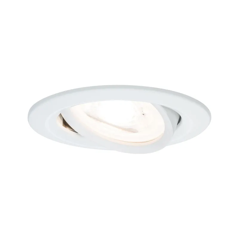 Paulmann Premium EBL Set Nova rund schwb dim LED 3x7W 230V GU10 51mm Weiß matt/Alu Zink