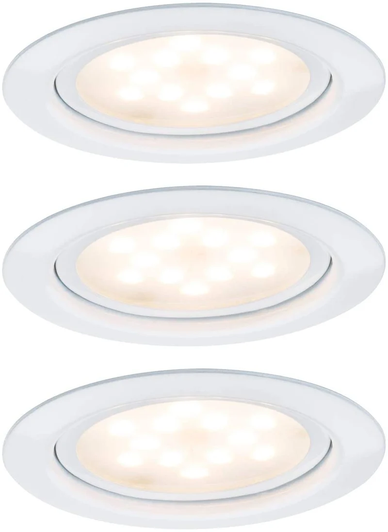Paulmann Möbel EBL Set LED 3x4,5W 12VA 230V/350mA 65mm Weiß/Metall