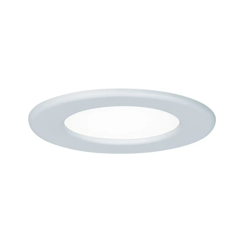 Paulmann Premium EBL Set Panel dim rund IP44 LED 1x6W 4000K 230V 115mm Ws/Kunststoff