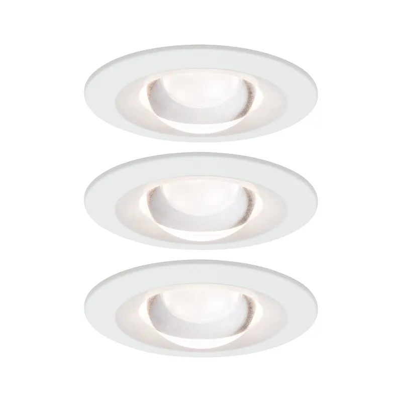 Paulmann Premium EBL Set Name starr dim LED 3x6,8W 2700K 230V Weiß matt