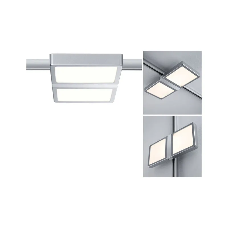 Paulmann URail System LED Panel Double 8W Chrom matt/Chrom 230V Alu/Kunststoff