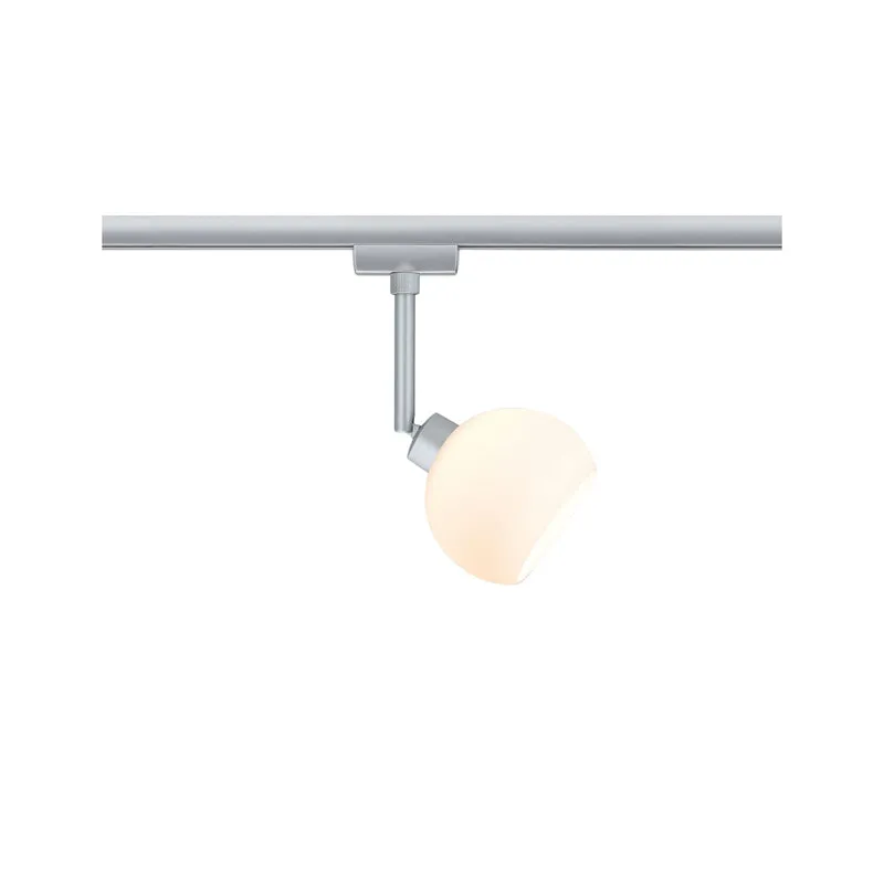 Paulmann URail System LED Spot Wolbi 1x3,5W GZ10 230V Chrom matt/Weiß 230V Metall/Glas