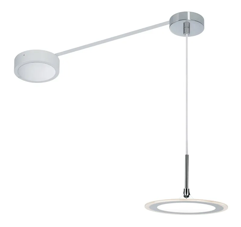 Paulmann OLED Bell Pendelsystem Set 1x1,2W Chrom/Weiß 10VA Metall/Kunststoff