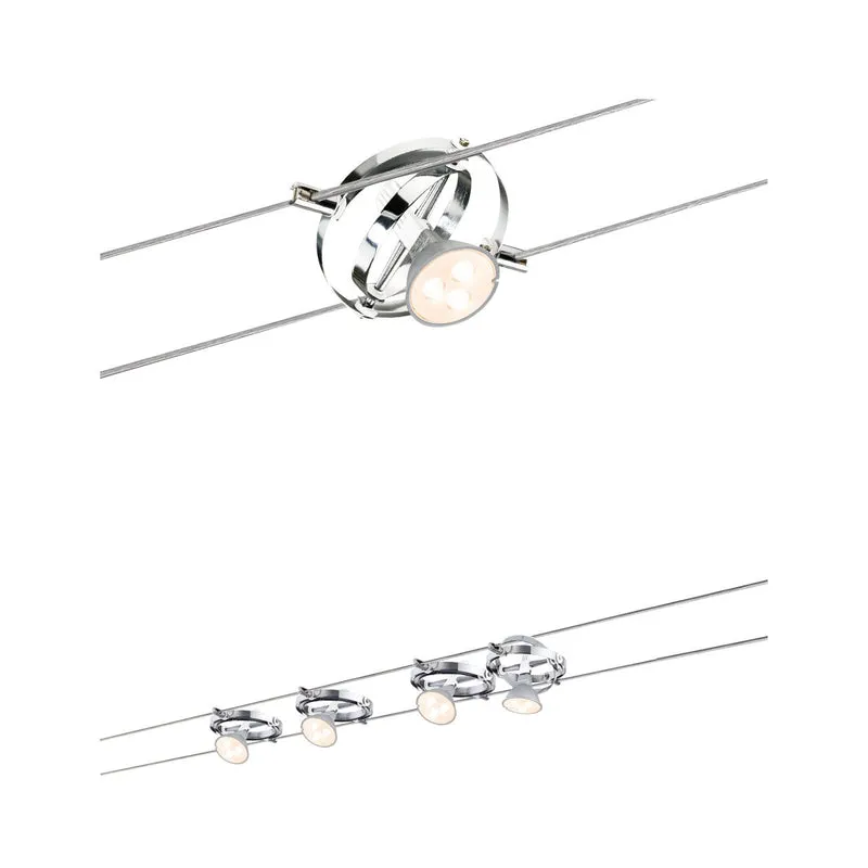 Paulmann Wire System Cardan LED 4x4W GU5,3 Chrom/Weiß 230/12V 80VA Metall