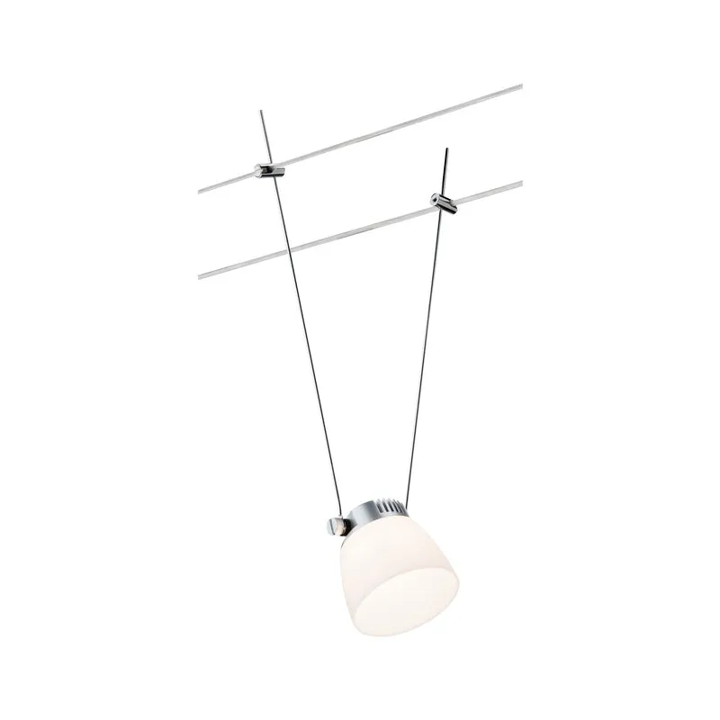 Paulmann Wire Systems DC Spot IceLED II 1x4W Chrom matt/Weiß 12V DC Kunststoff