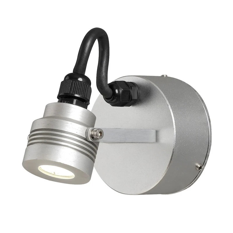 Konstsmide Wandleuchte/Strahler Monza silber