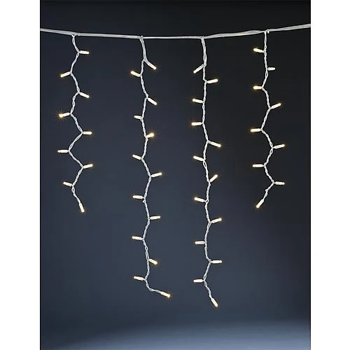 SYSTEM LED Icicle-Extra 2x1m ww 466-36 weißes Kabel