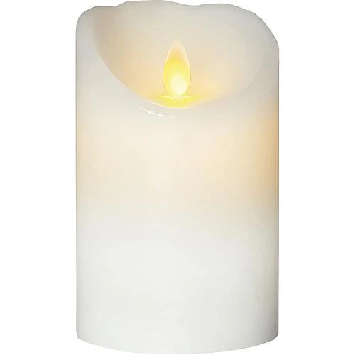 LED-Wachskerze 'Glim Frost' weiß 068-85