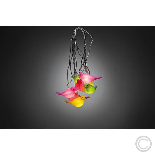 LED Dekolichterkette bunte Vögel 1476-503