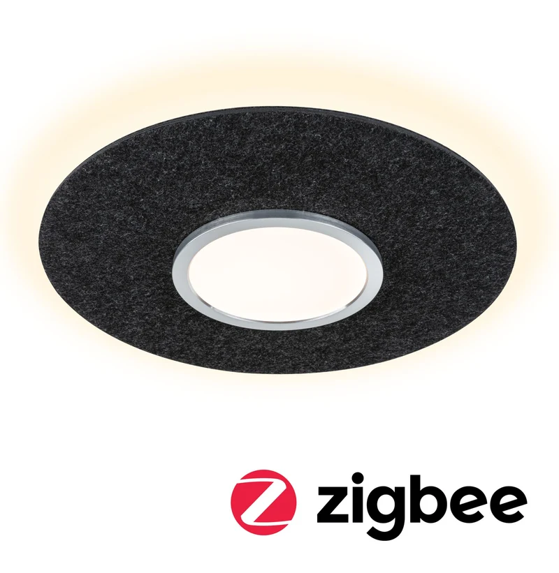 Paulmann LED Deckenleuchte Tulga Smart Home Zigbee 3.0 Tunable White 2000lm / 850lm 19W / 9W Anthrazit dimmbar