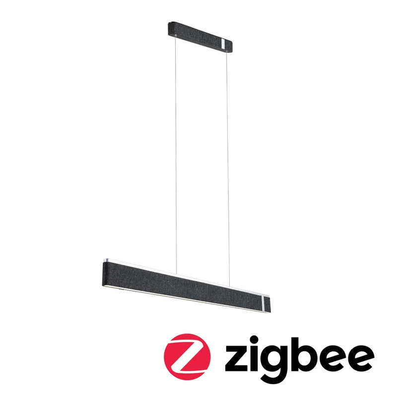 Paulmann LED Pendelleuchte Jagun Smart Home Zigbee 3.0 Tunable White 1800lm 21W Anthrazit dimmbar