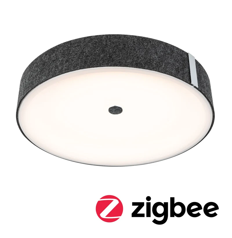 Paulmann LED Deckenleuchte Malika Smart Home Zigbee 3.0 Tunable White 2500lm 230V 26W dimmbar Anthrazit