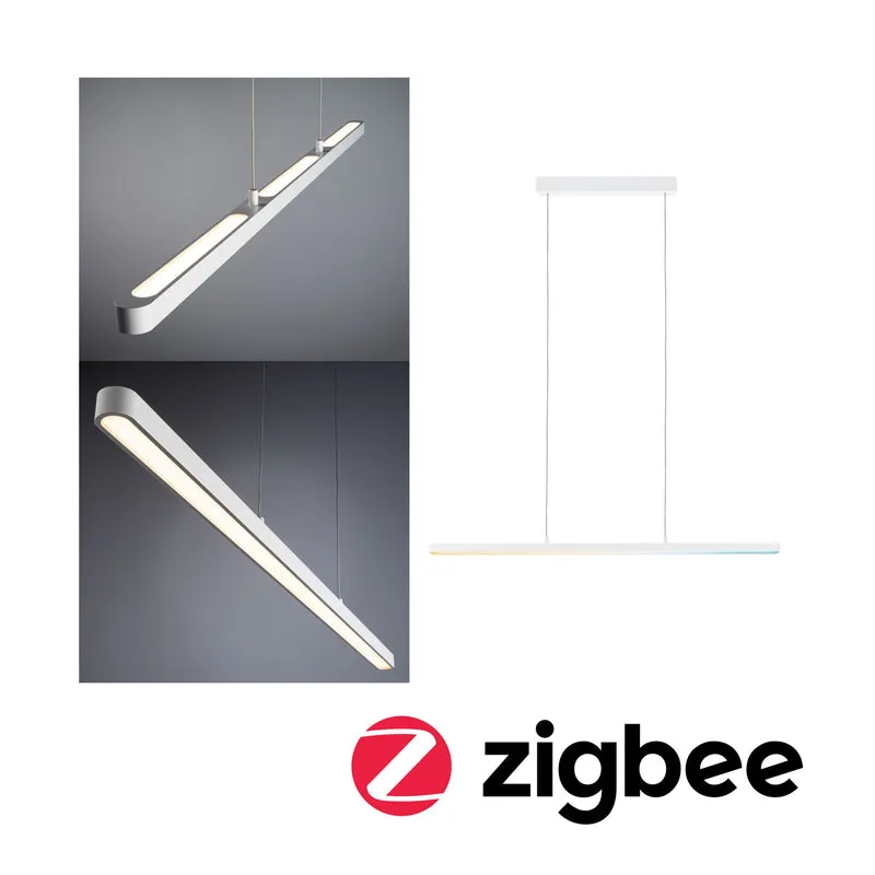 Paulmann LED Pendelleuchte Lento Smart Home Zigbee 3.0 Tunable White 2100lm 41,5W Weiß matt dimmbar