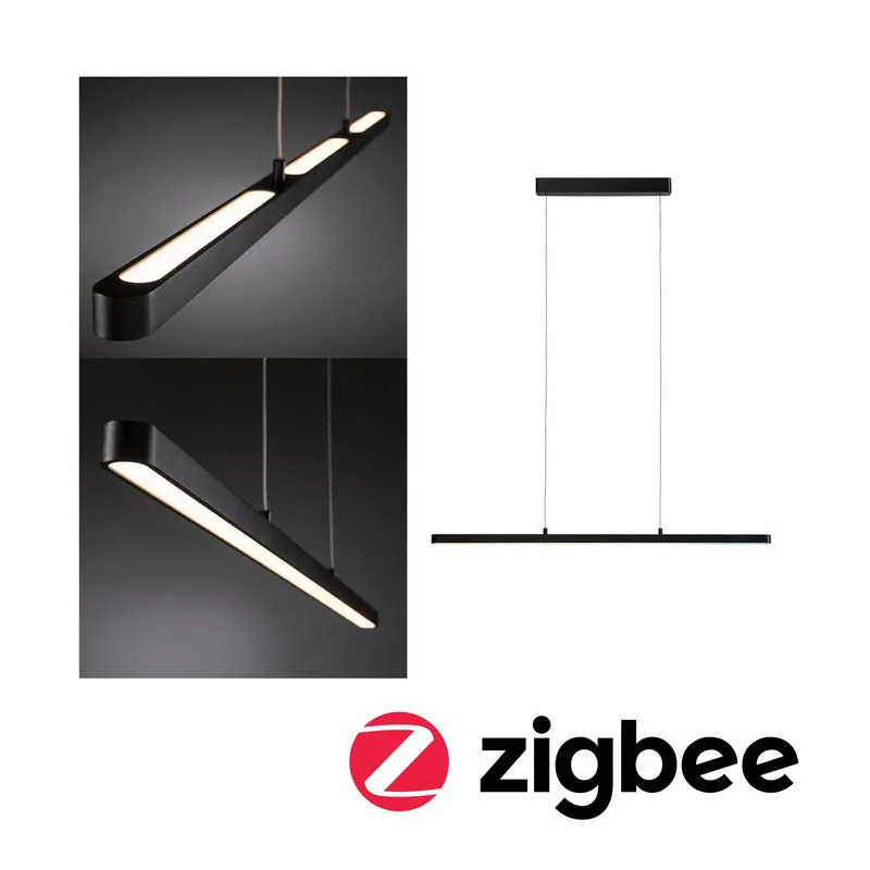 Paulmann LED Pendelleuchte Lento Smart Home Zigbee 3.0 Tunable White 2100lm 41,5W Schwarz matt dimmbar