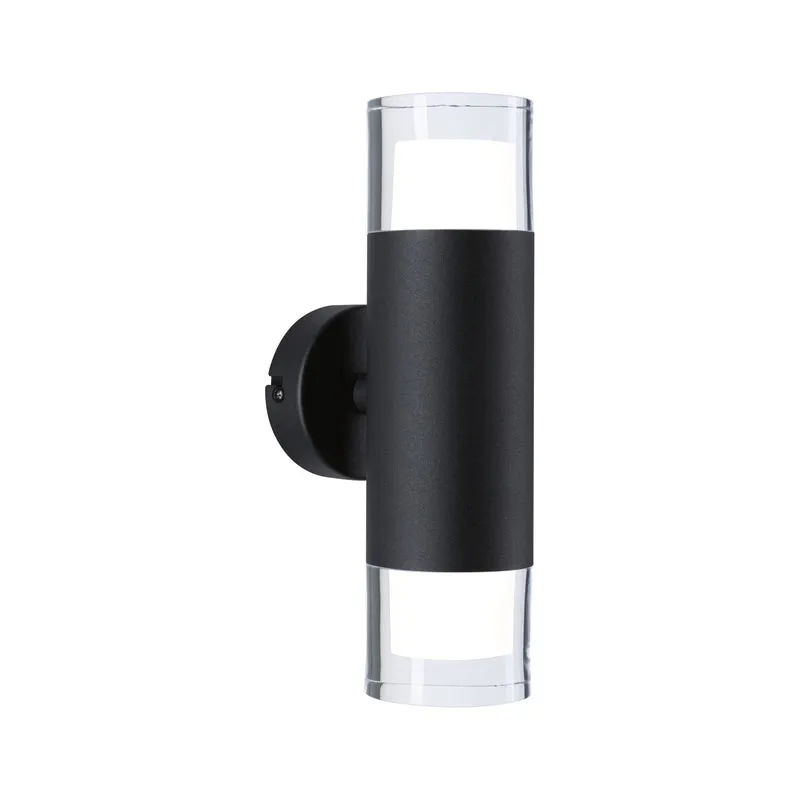 Paulmann Selection Bathroom Wand-/Deckenleuchte Kame IP44 3000K 2x460lm 230V 2x4W Signalschwarz