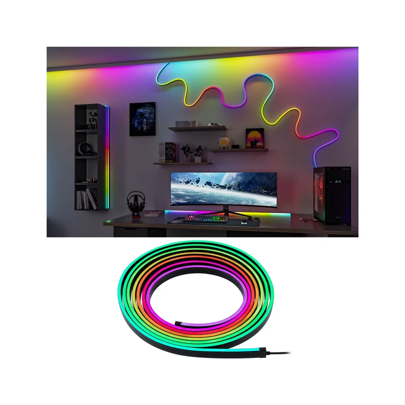 Paulmann EntertainLED LED Schlauch Black Neon 5m 12W 96 LEDs/m RGB+ 24VA