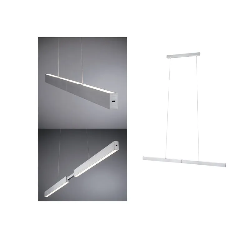 Paulmann LED Pendelleuchte Aptare Touchless Sensor 2700K 2050lm / 2050lm 2x16,5W Alu gebürstet dimmbar
