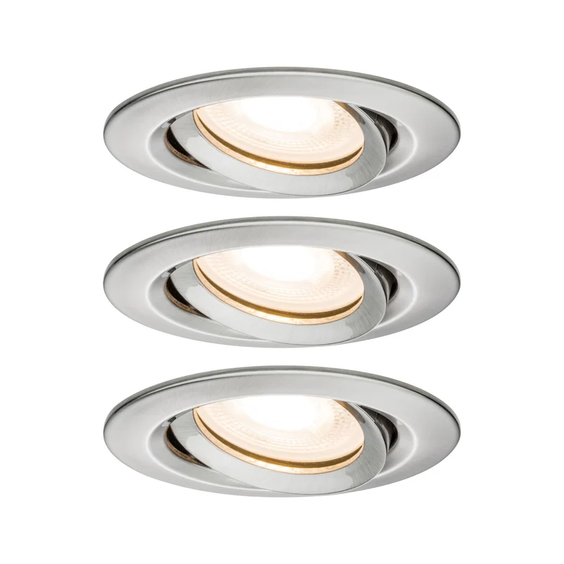 Paulmann EBL Set Nova Plus IP65 schwenkbar LED 3x 7W 230V GU10 51mm Eisen geb/Alu Zink