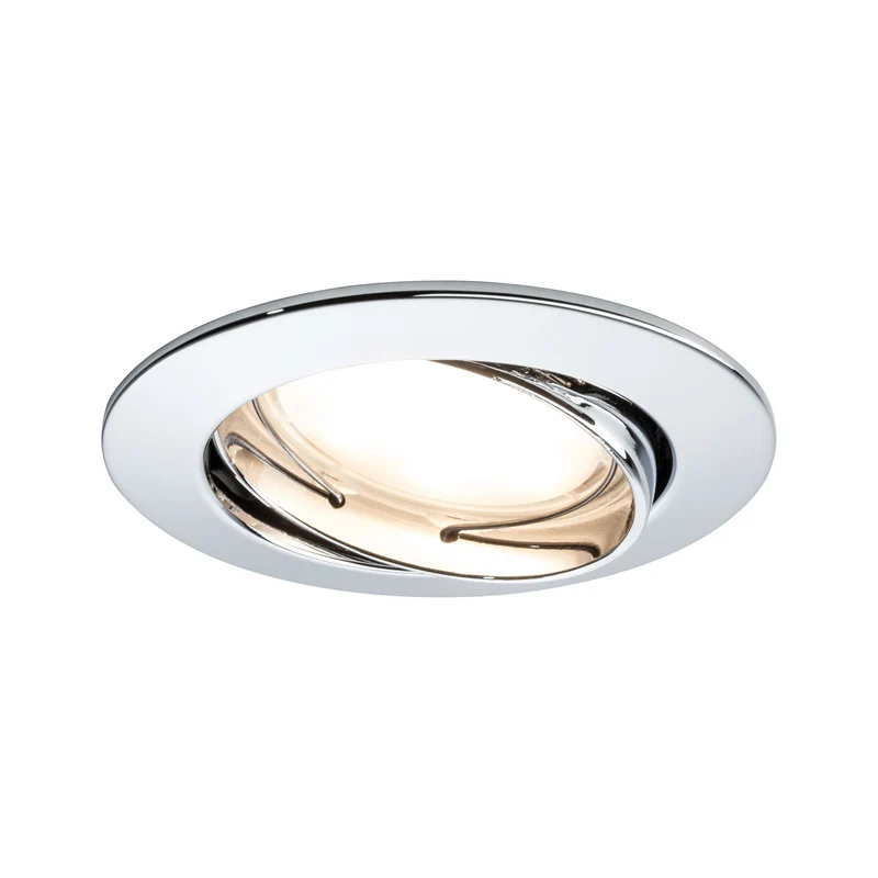Paulmann Premium EBL Set Coin dim sat rd schw LED 3x7W 2700K 230V 51mm Chrom/Alu Zink