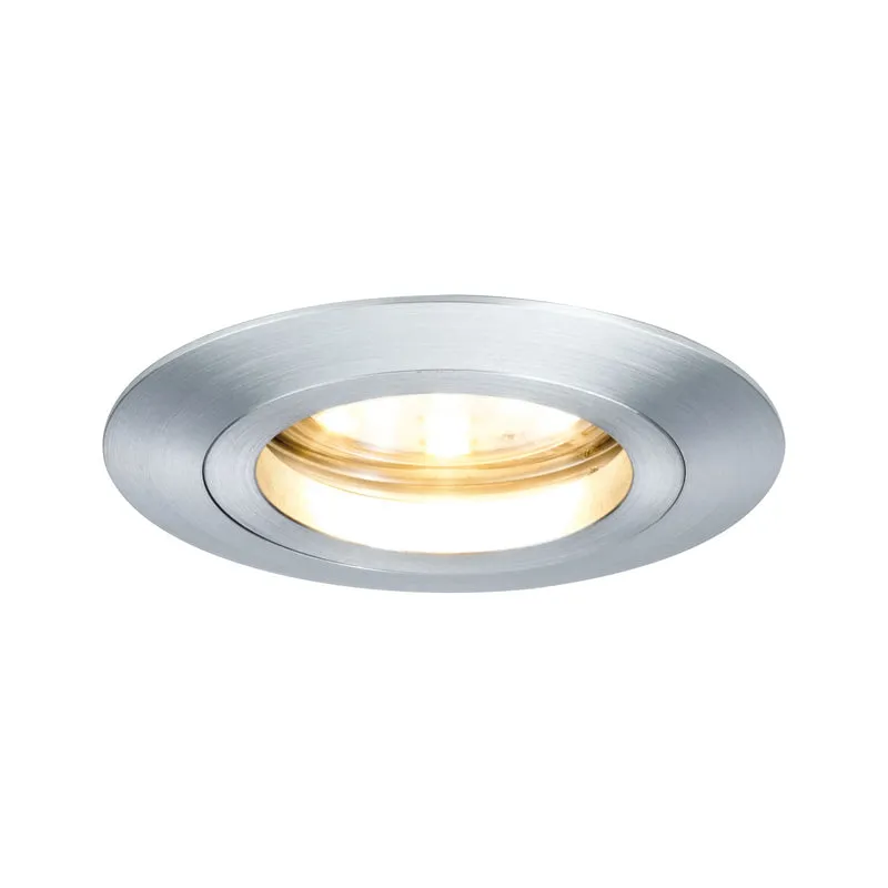 Paulmann Premium EBL Set Coin dim klr rund st LED 3x7W 2700K 230V 51mm Alu ged/Alu Zink