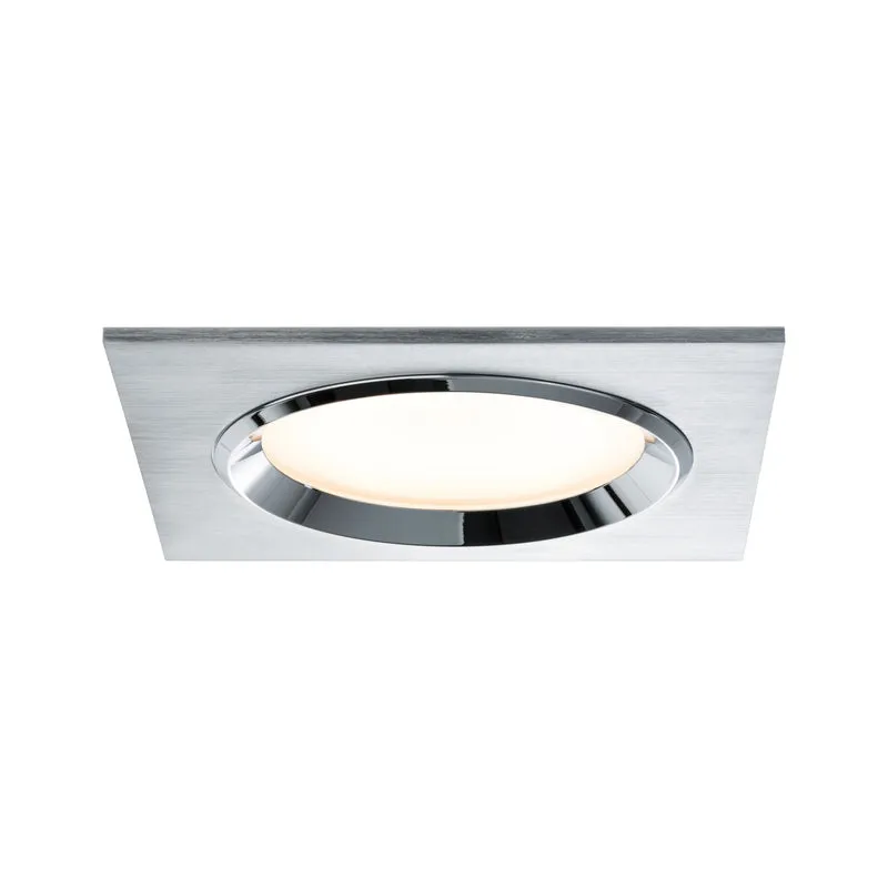 Paulmann Premium EBL Set Dice eckig LED 3x8W 36VA 230V/700mA 150x150mm Alu geb Alu/Gls